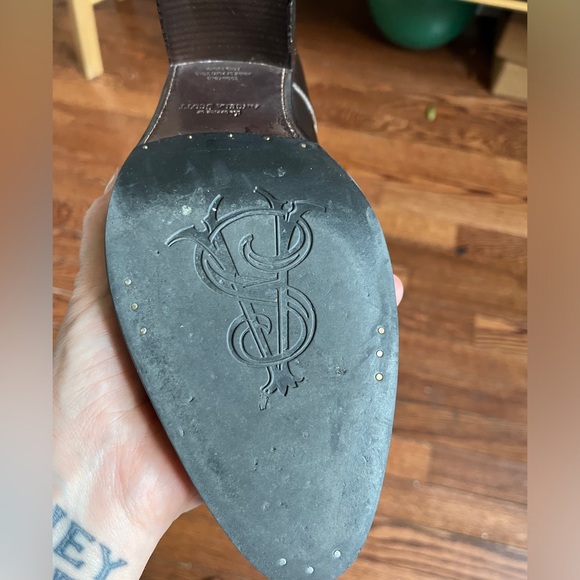 Beautiful EUC The Office of Angela Scott Heeled Oxford - Miss Button Midheel 40W - Picture 10 of 15